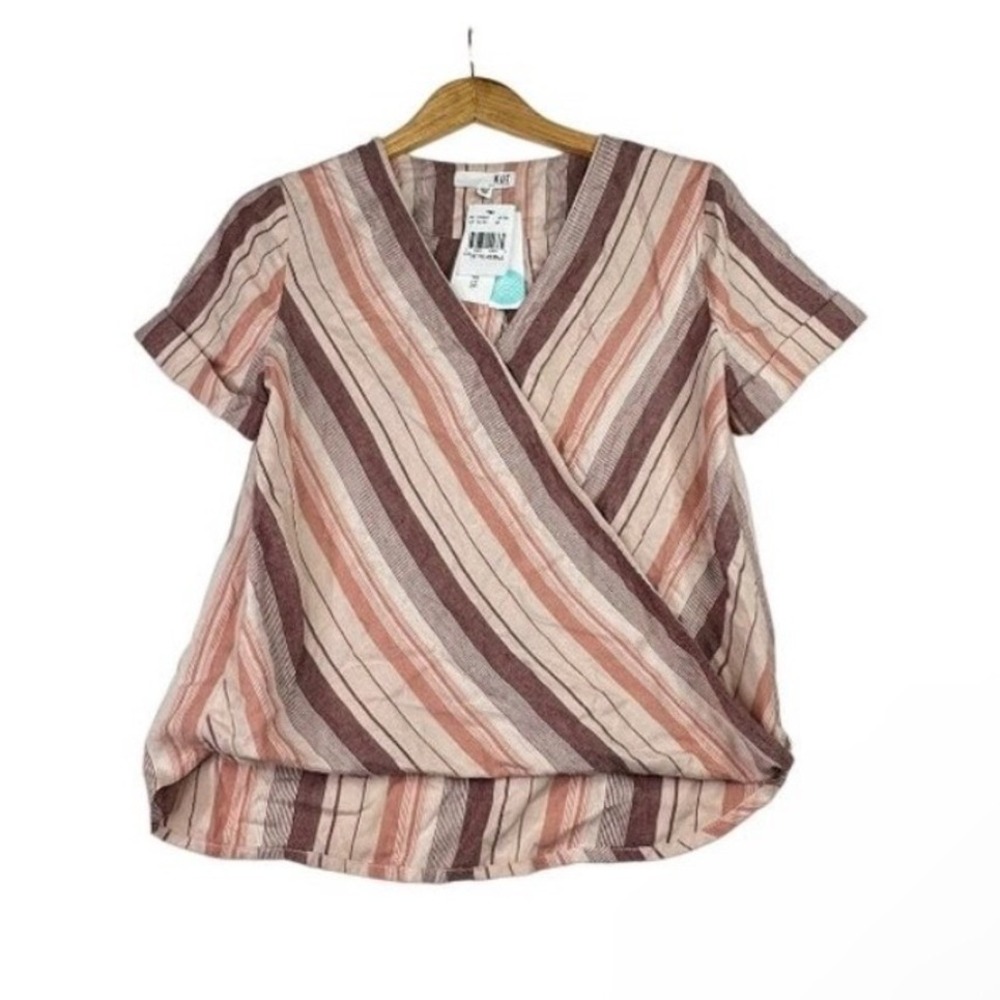 NWT KUT from the Kloth Striped Blouse sz‎ XSP Multicolor